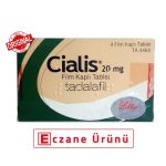 Cialis 20 mg 4 tablet ürün ambalajı