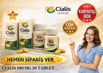 Cialis 100 mg 30 tablet 3 kutu ürün ambalajı